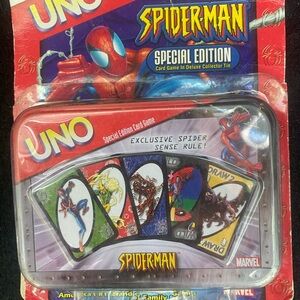 Marvel Spider-Man Uno Card Game in Original Tin Box with Original Packaging